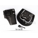 FMA Quarters Combat Holster for G17 (Black)