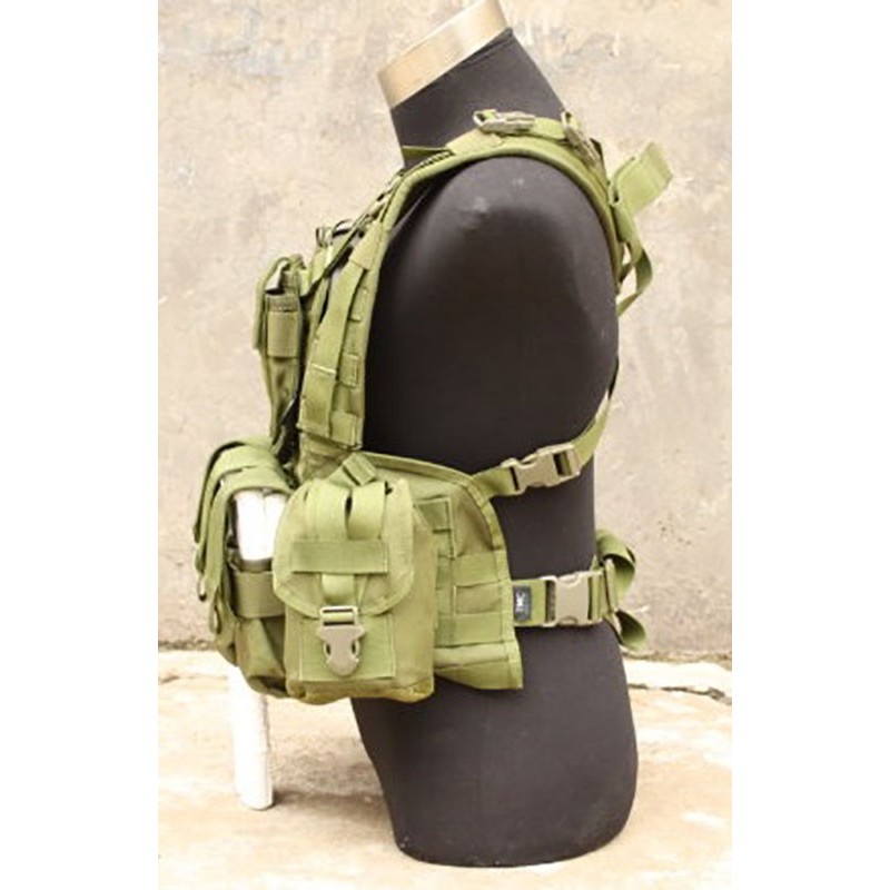 TMC RRV Style Modular Chest Rig with Pouch