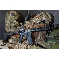 PTS Mega Arms Licensed MKM CQB GBB Gas Blowblack Rifle by KWA