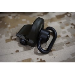 Iron Airsoft Rail Thumb Stop with QD Sling Swivel