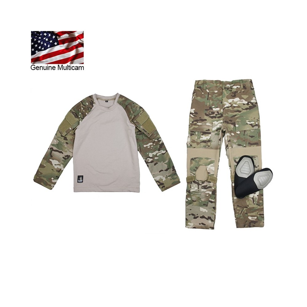 Action Army PLCE vest Kids Pack 6 HMTC MTP MultiCam match Pants Olive T-shirt