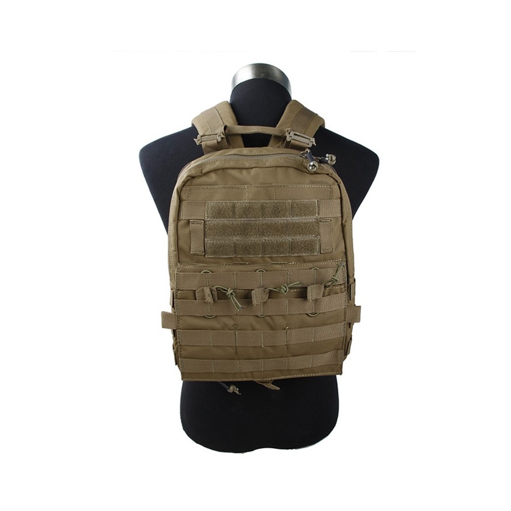 Emerson Tactical MOLLE Assault Pack Panel Plate Carrier Back Bag w/ Mag Pouch