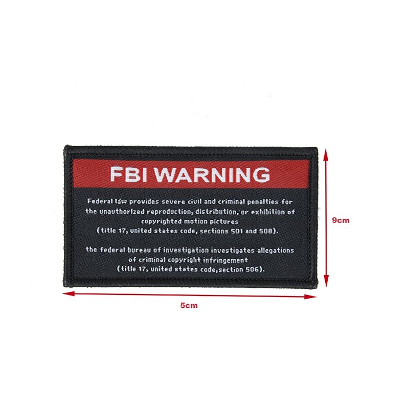 MKUN FBI Warning Patch