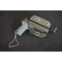 WIJQI 1:6 M1911 Pistol Movable Key Chain with Kydex Holster