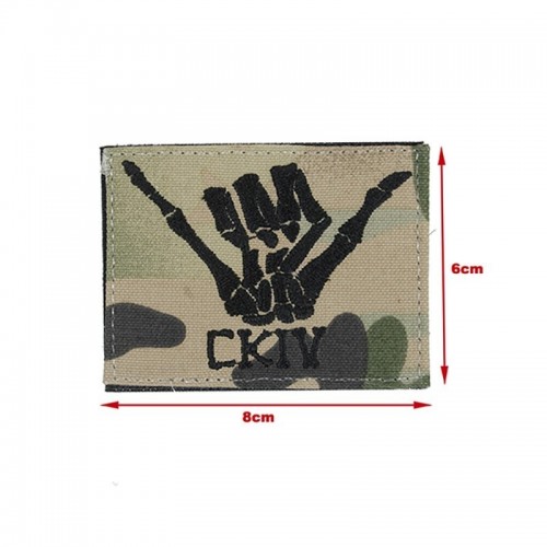 Waterfull CKIV Skull Hand Style Patch