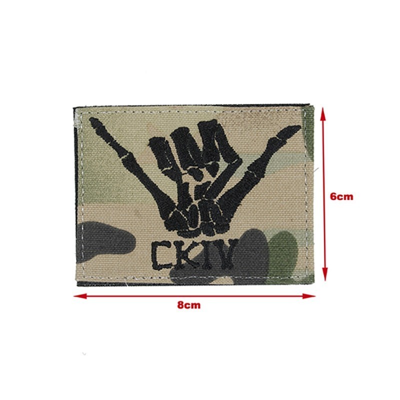 Waterfull CKIV Skull Hand Style Patch