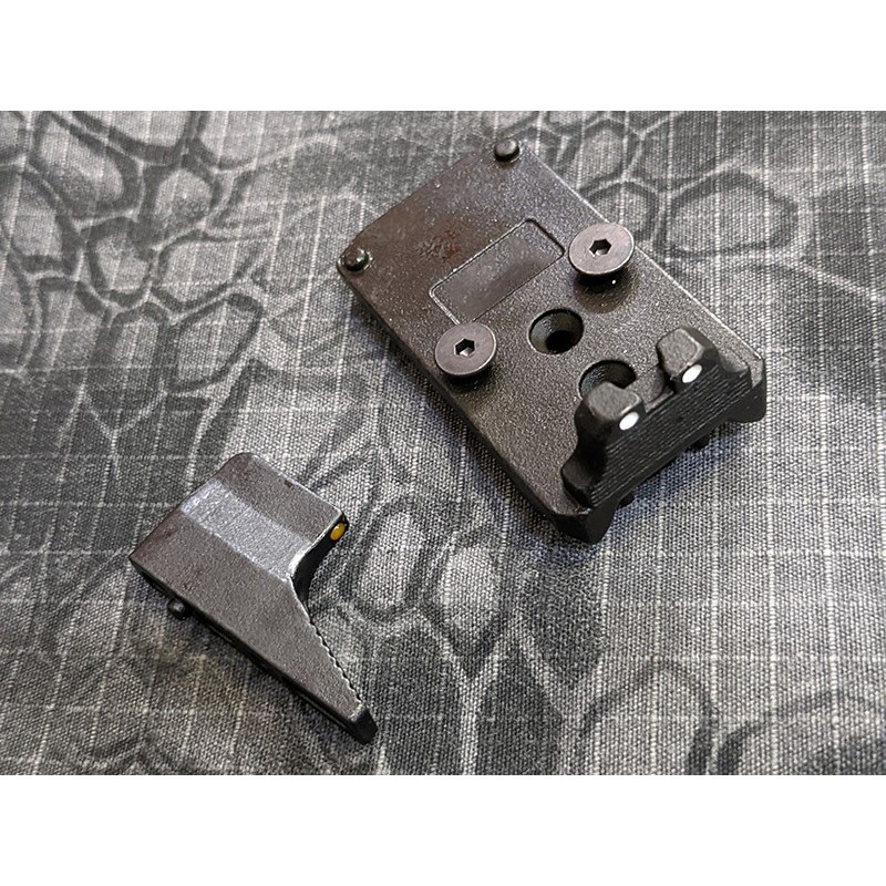 Action Army AAP-01 Steel RMR Adapter and Front Sight Set
