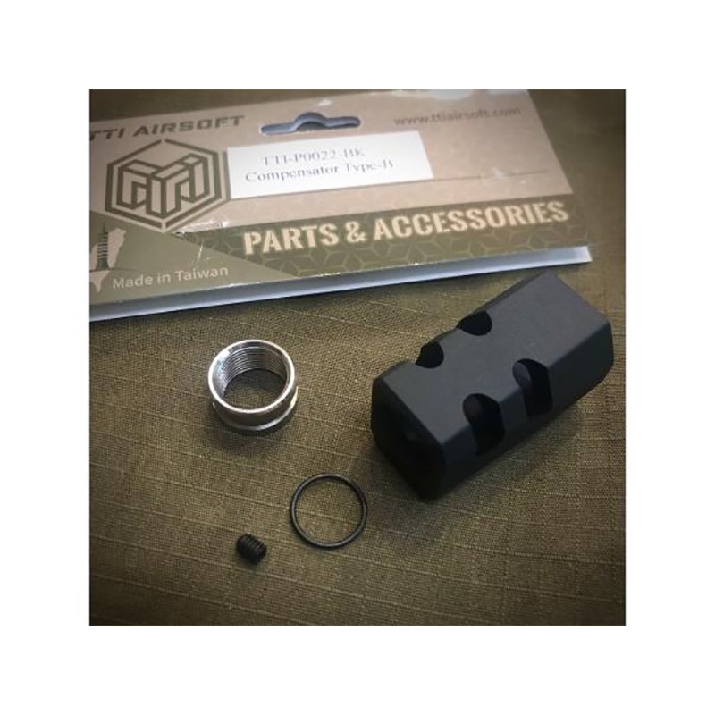 TTI Airsoft Aluminum TP Series Compensator Type B