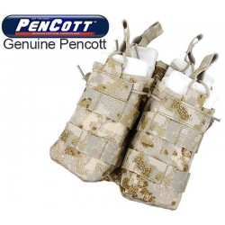 TMC Open Top Stacker Double Mag Pouch (PenCott SandStorm)